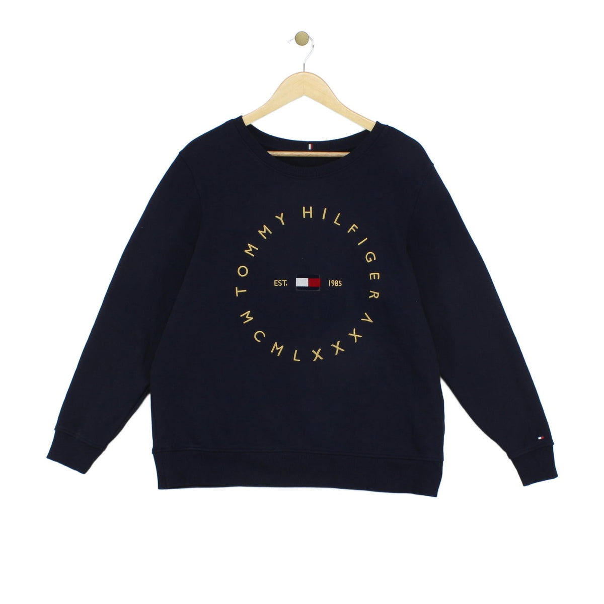Womens Oversized Sweatshirt Logo Crew Neck