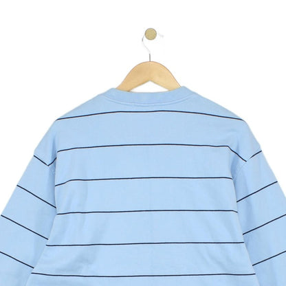 Mens Sweatshirt Striped Long Sleeve Crew Neck