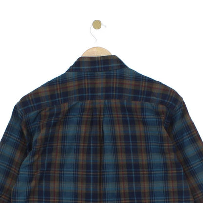 Mens Flannel Plaid Shirt Button Up Long Sleeve