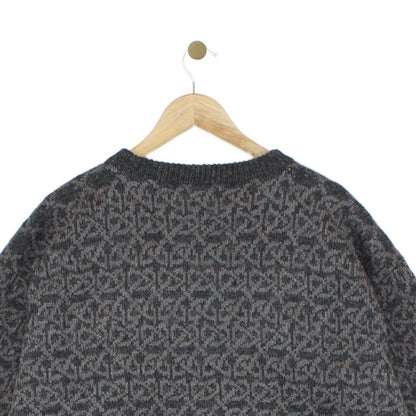 Mens Abstract Jumper Chunky Knit Uk Made