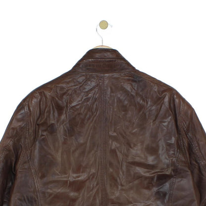 Mens Leather Jacket Outerwear Utility