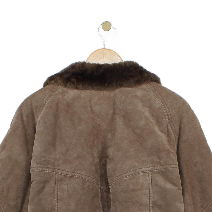 Mens Leather Jacket Shearling Lined Yugoslavia