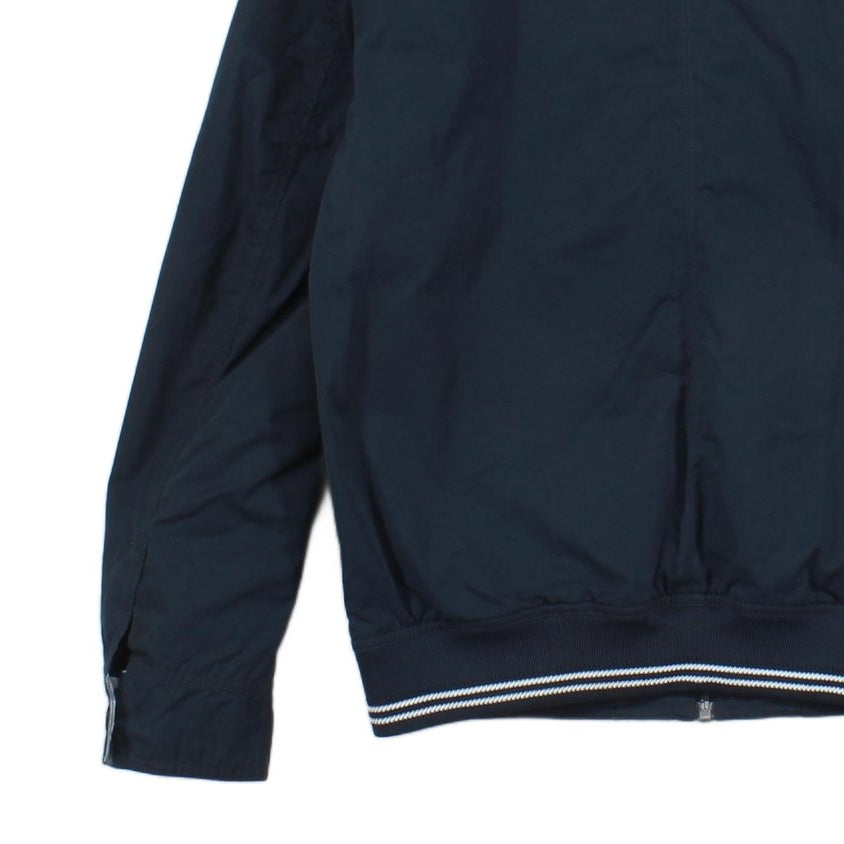 Mens Jacket Full Zip Logo Patch