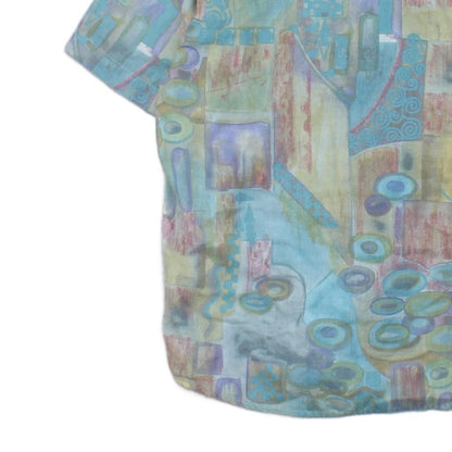 Mens Geometric Shirt  Short Sleeve
