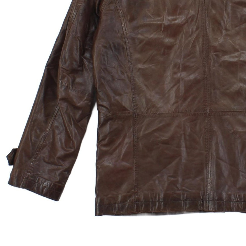 Mens Leather Jacket Outerwear Utility