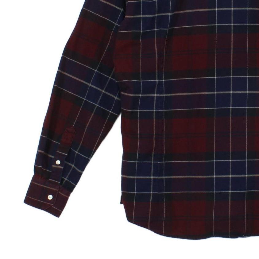 Mens Plaid Shirt Button Up Tailored
