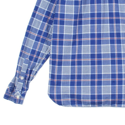 Mens Plaid Shirt Button Up Long Sleeve