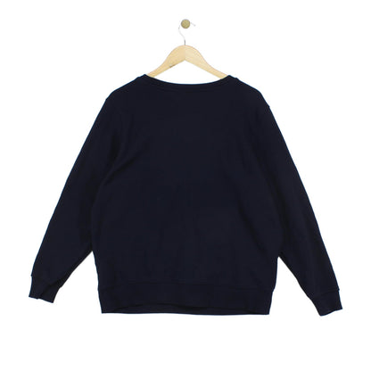 Womens Oversized Sweatshirt Logo Crew Neck