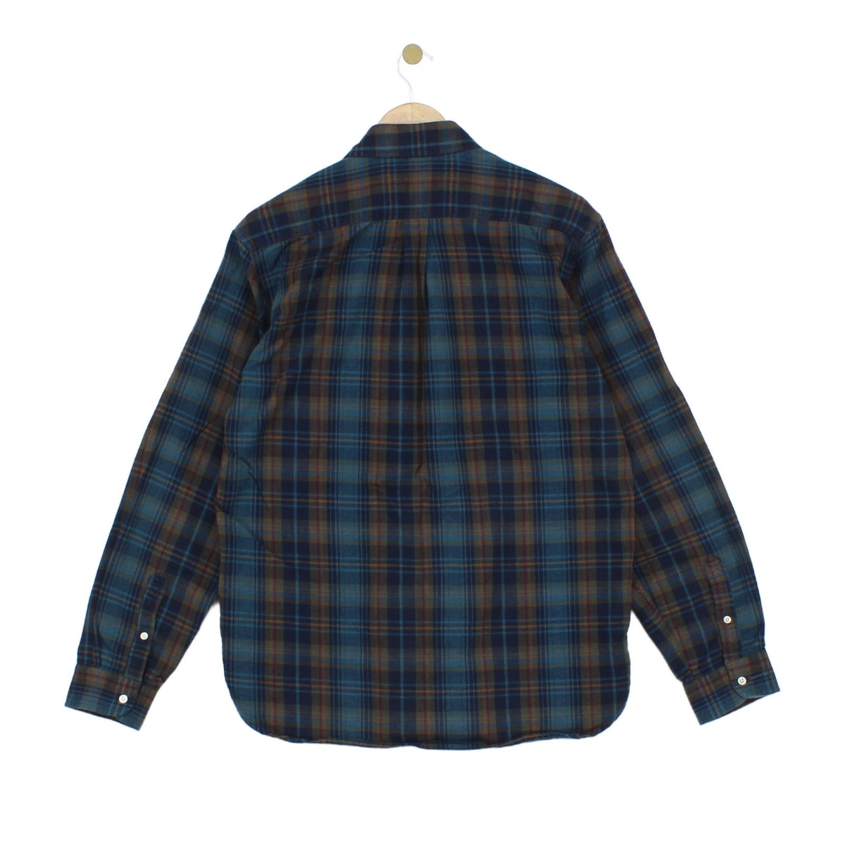 Mens Flannel Plaid Shirt Button Up Long Sleeve