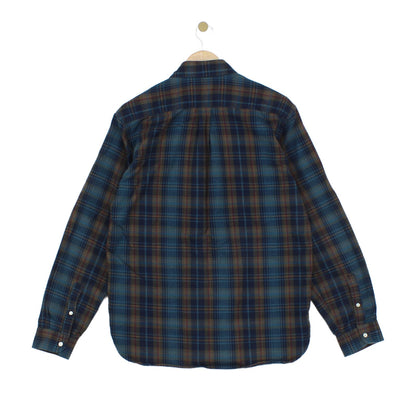 Mens Flannel Plaid Shirt Button Up Long Sleeve