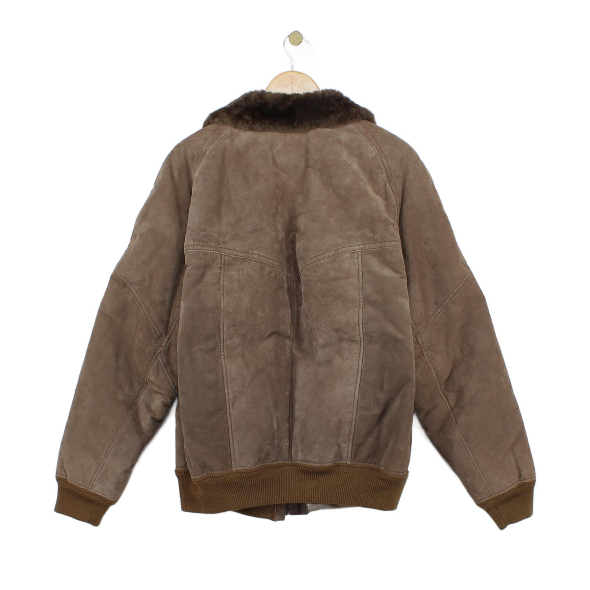 Mens Leather Jacket Shearling Lined Yugoslavia