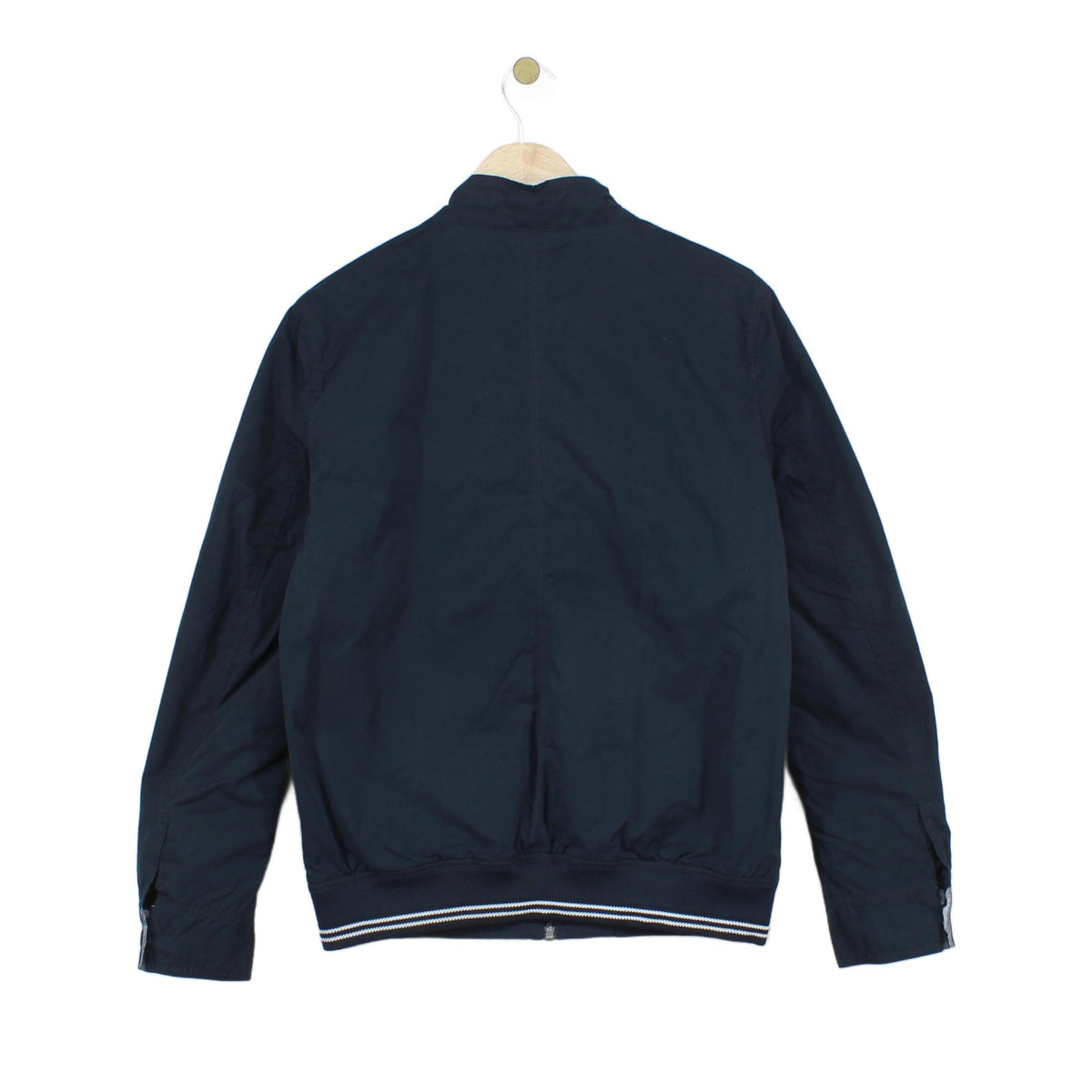 Mens Jacket Full Zip Logo Patch