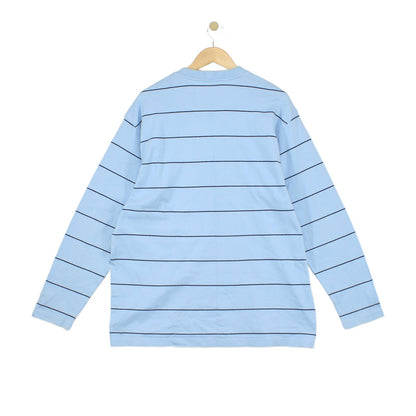 Mens Sweatshirt Striped Long Sleeve Crew Neck