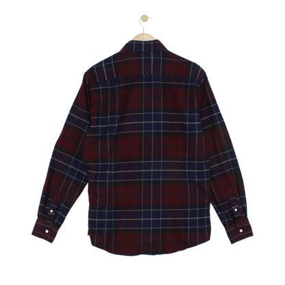 Mens Plaid Shirt Button Up Tailored