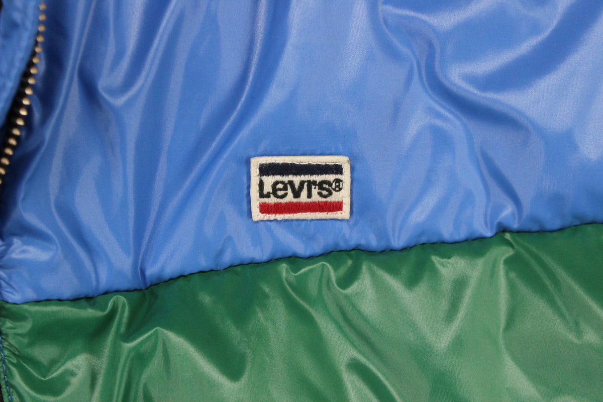 Womens Puffer Jacket Full Zip Colour Block