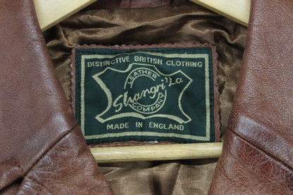 Womens Leather Overcoat Uk Made Double Breasted