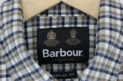 Mens Flannel Check Shirt Long Sleeve Button Up