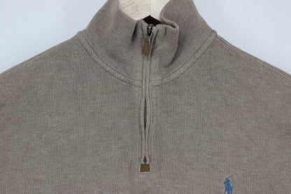 Mens 1/4 Zip Jumper Cotton