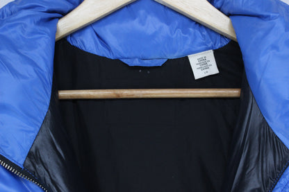 Womens Puffer Jacket Full Zip Colour Block