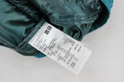 Mens Down Quilted Jacket Hooded Lightweight Insulated