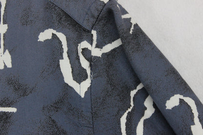 Mens Abstract Shirt  Short Sleeve Viscose