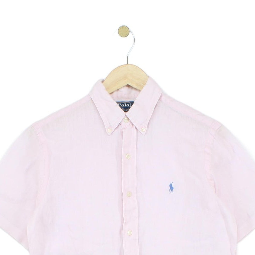 Mens Linen Shirt Custom Fit Short Sleeve