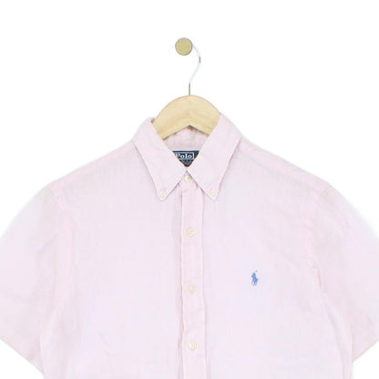 Mens Linen Shirt Custom Fit Short Sleeve