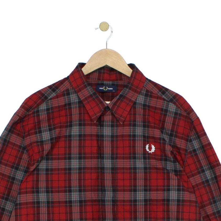 Mens Plaid Shirt Long Sleeve Button Up