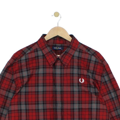 Mens Plaid Shirt Long Sleeve Button Up