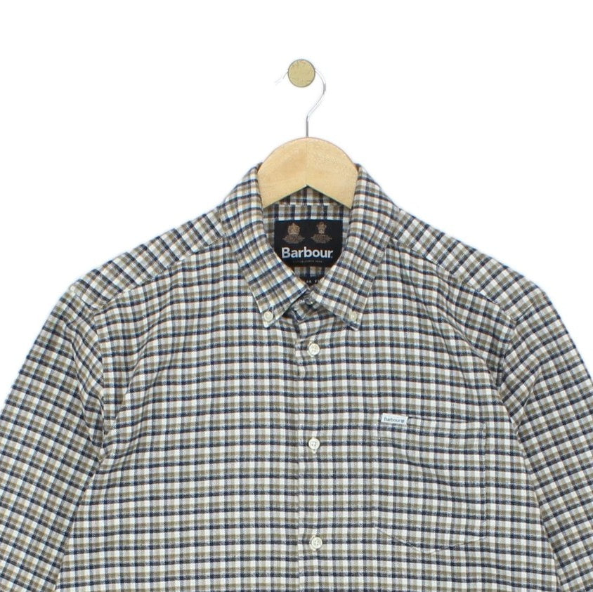 Mens Flannel Check Shirt Long Sleeve Button Up
