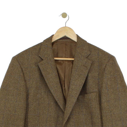 Mens Tweed Blazer Long Wool