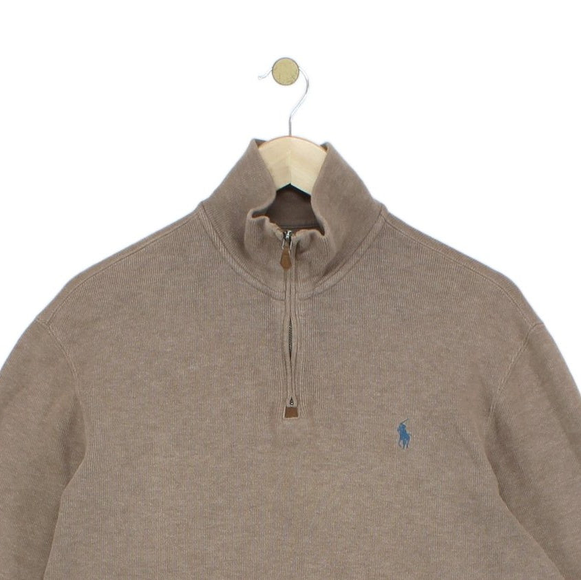 Mens 1/4 Zip Jumper Cotton