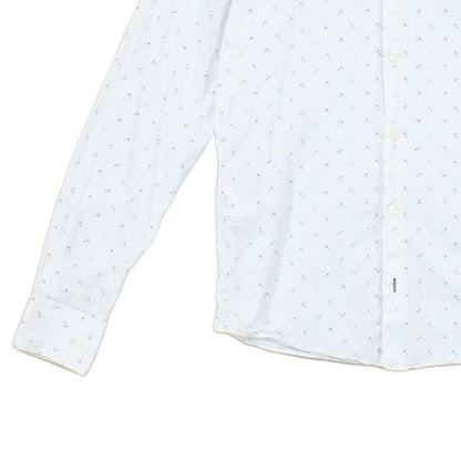 Mens Shirt Slim Fit Anchors Long Sleeve Pattern