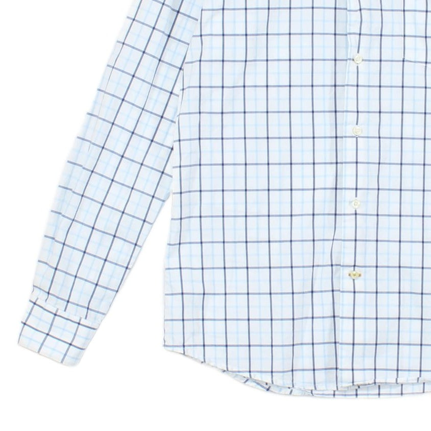 Mens Plaid Shirt Tailored Button Up