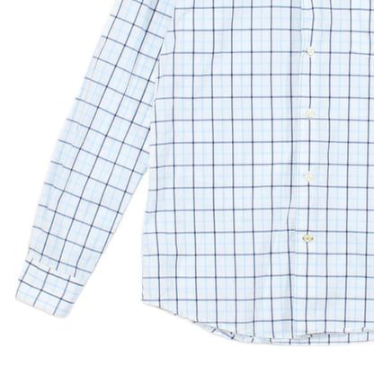 Mens Plaid Shirt Tailored Button Up