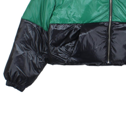 Womens Puffer Jacket Full Zip Colour Block