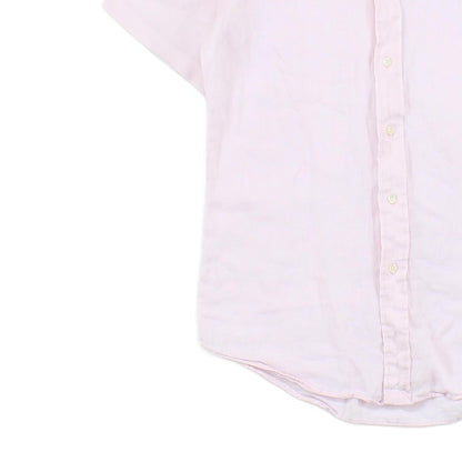 Mens Linen Shirt Custom Fit Short Sleeve