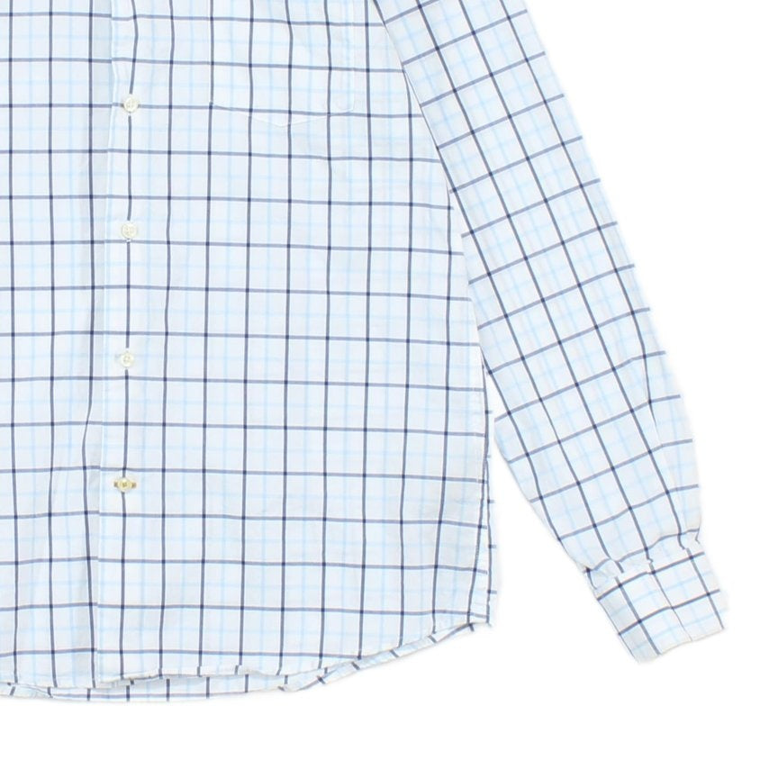 Mens Plaid Shirt Tailored Button Up