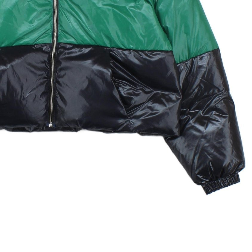 Womens Puffer Jacket Full Zip Colour Block