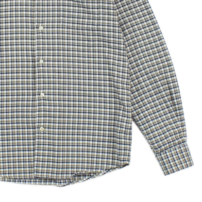 Mens Flannel Check Shirt Long Sleeve Button Up