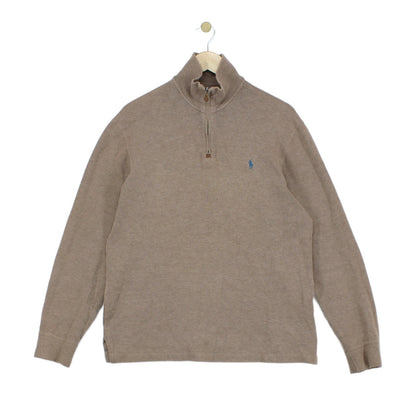 Mens 1/4 Zip Jumper Cotton