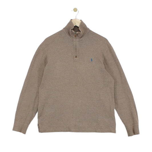 Mens 1/4 Zip Jumper Cotton
