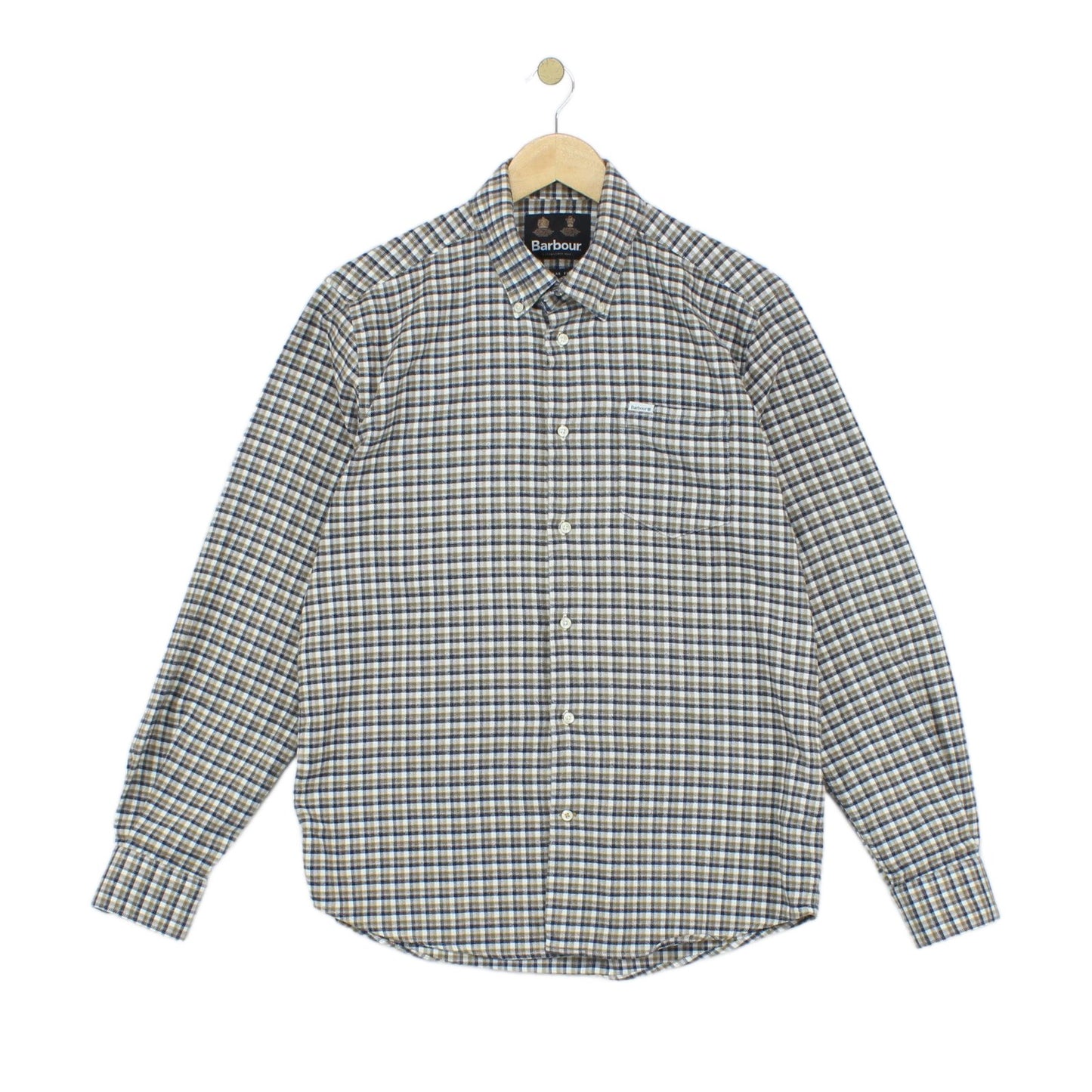 Mens Flannel Check Shirt Long Sleeve Button Up