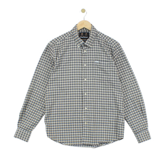 Mens Flannel Check Shirt Long Sleeve Button Up