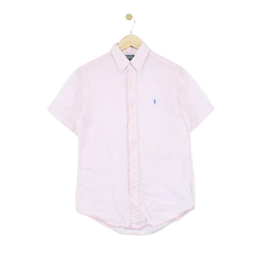 Mens Linen Shirt Custom Fit Short Sleeve