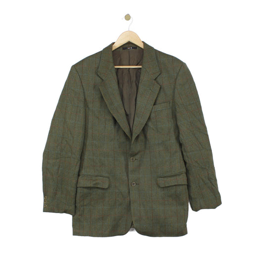Mens Wool Blazer Uk Made Notch Lapel