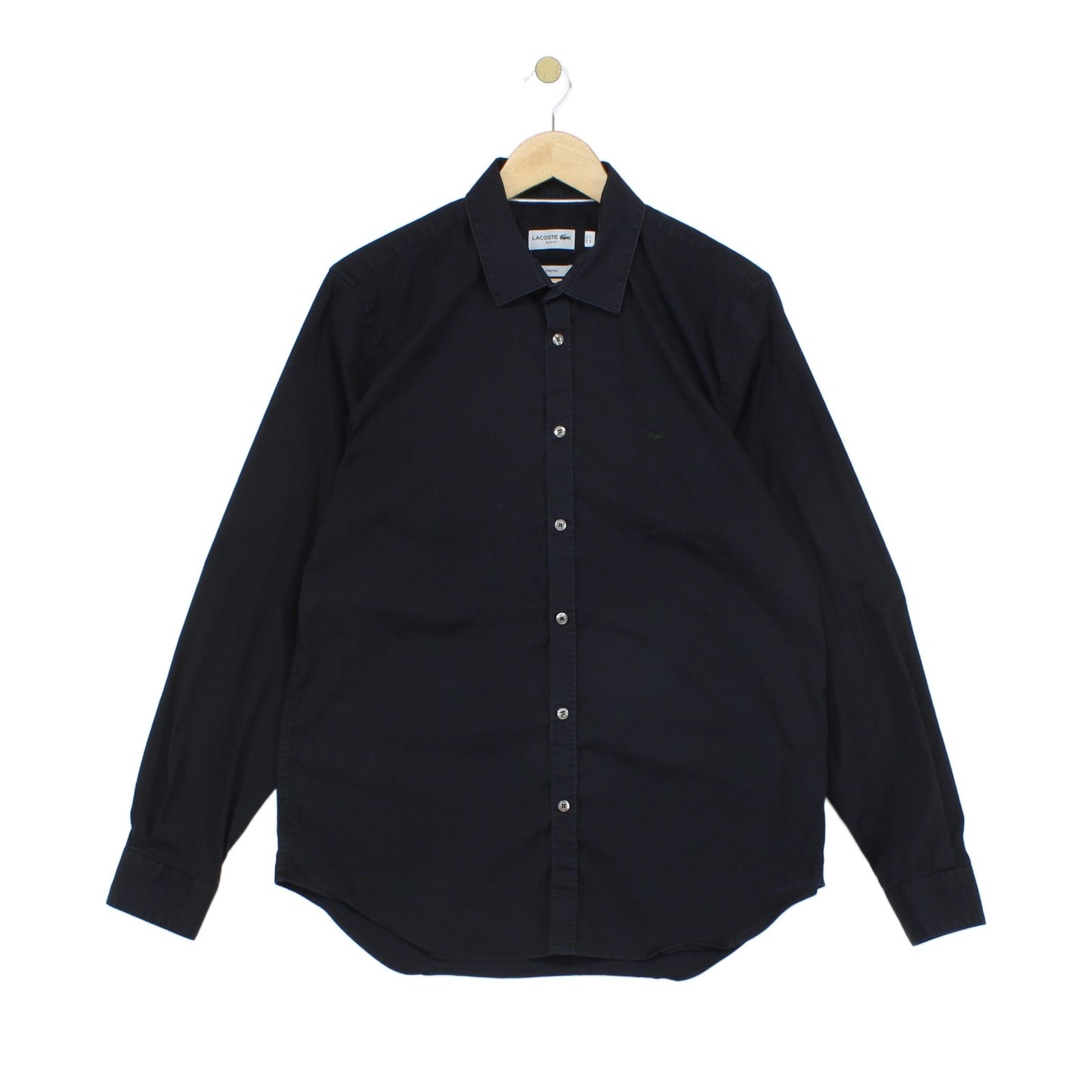 Mens Shirt Stretch Slim Fit Button Up Long Sleeve