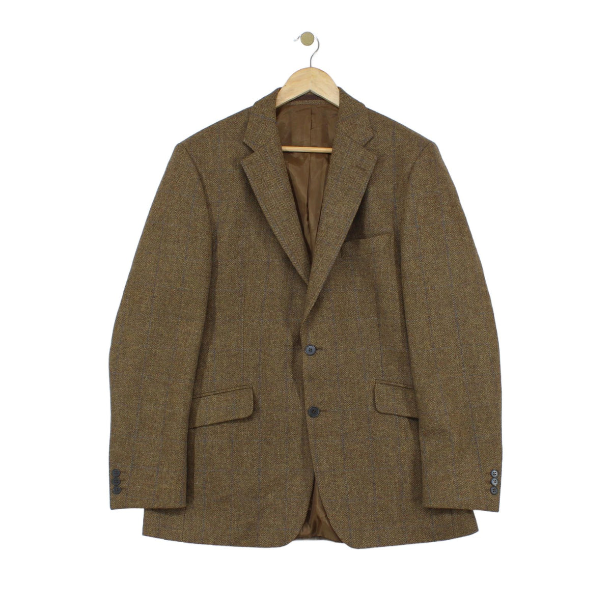 Mens Tweed Blazer Long Wool