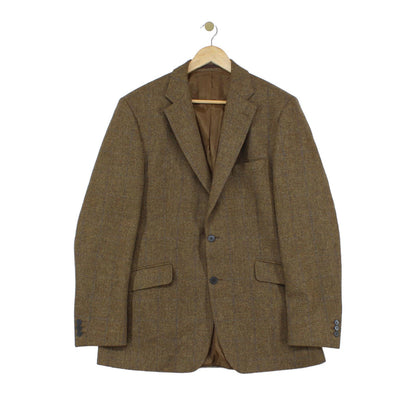 Mens Tweed Blazer Long Wool