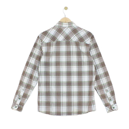 Mens Check Shirt Button Up Long Sleeve